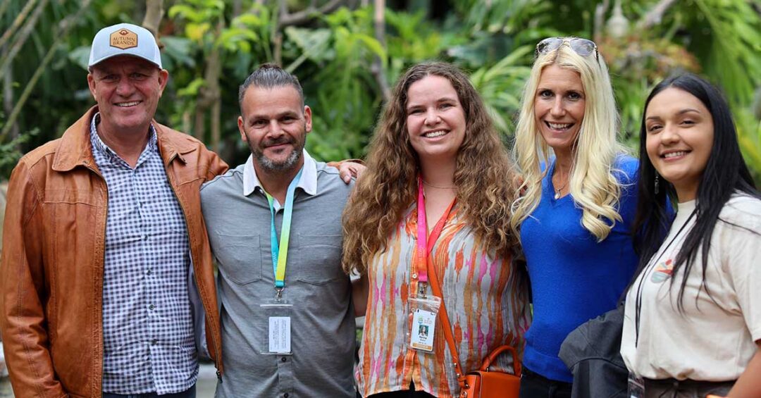 The Autumn Brands team in the Ganja Giggle Garden at theWOODS dispensary in West Hollywood